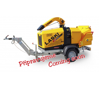 Wir bereiten einen neuen leistungsstarken Holzhäcksler mit Dieselmotor und gebremstem Fahrgestell vor. (56 HP) LS 220 DWB Wir bereiten einen neuen leistungsstarken Holzhäcksler mit Dieselmotor und gebremstem Fahrgestell vor. (56 HP) LS 220 DWB